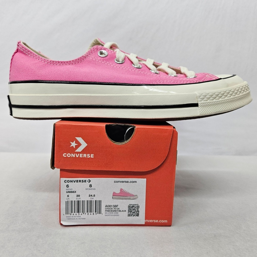 Converse Chuck 70 Oxford Shoes A08138F Pink Egret Black Women's Size 8